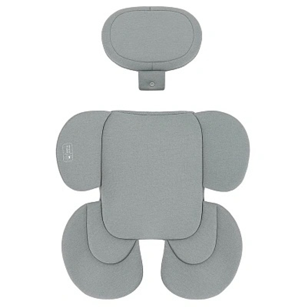 Автолюлька Indigo Minky I-Size с базой 0+ (40-87см) светло-серый