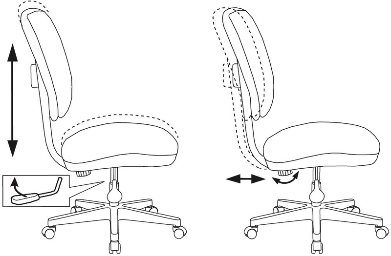 Кресло детское CH-W204NX мультиколор луна розовая