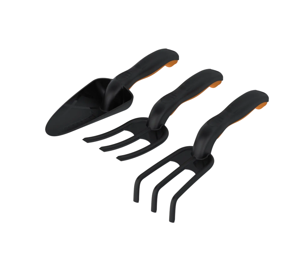 Набор садовых инструментов «Агроном Премиум»№3 (Совок широкий, рыхлитель, вилка)