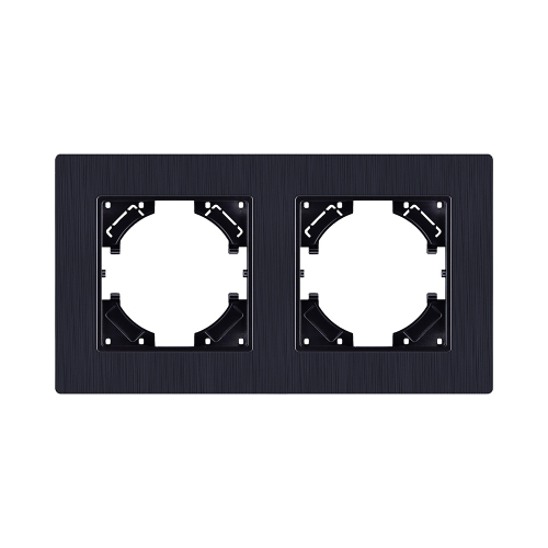 Рамка 2-постовая, черный Kollinger Eleganz Plex EP2BK