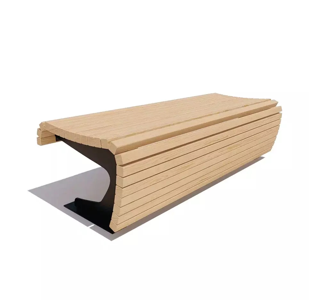 Банкетка «Сквер» сосна 2,0м, лак