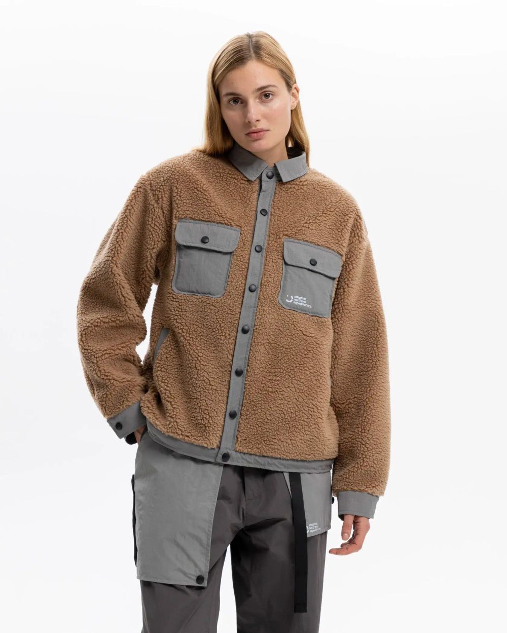 Куртка Outerkit из искусственного меха Nomad Fleece V2 бежевая