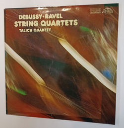 Винтажная виниловая пластинка LP Debussy Дебюсси Ravel Равель, Talich Quartet String Quartets Струнный Квартет (Чехословакия 1991)