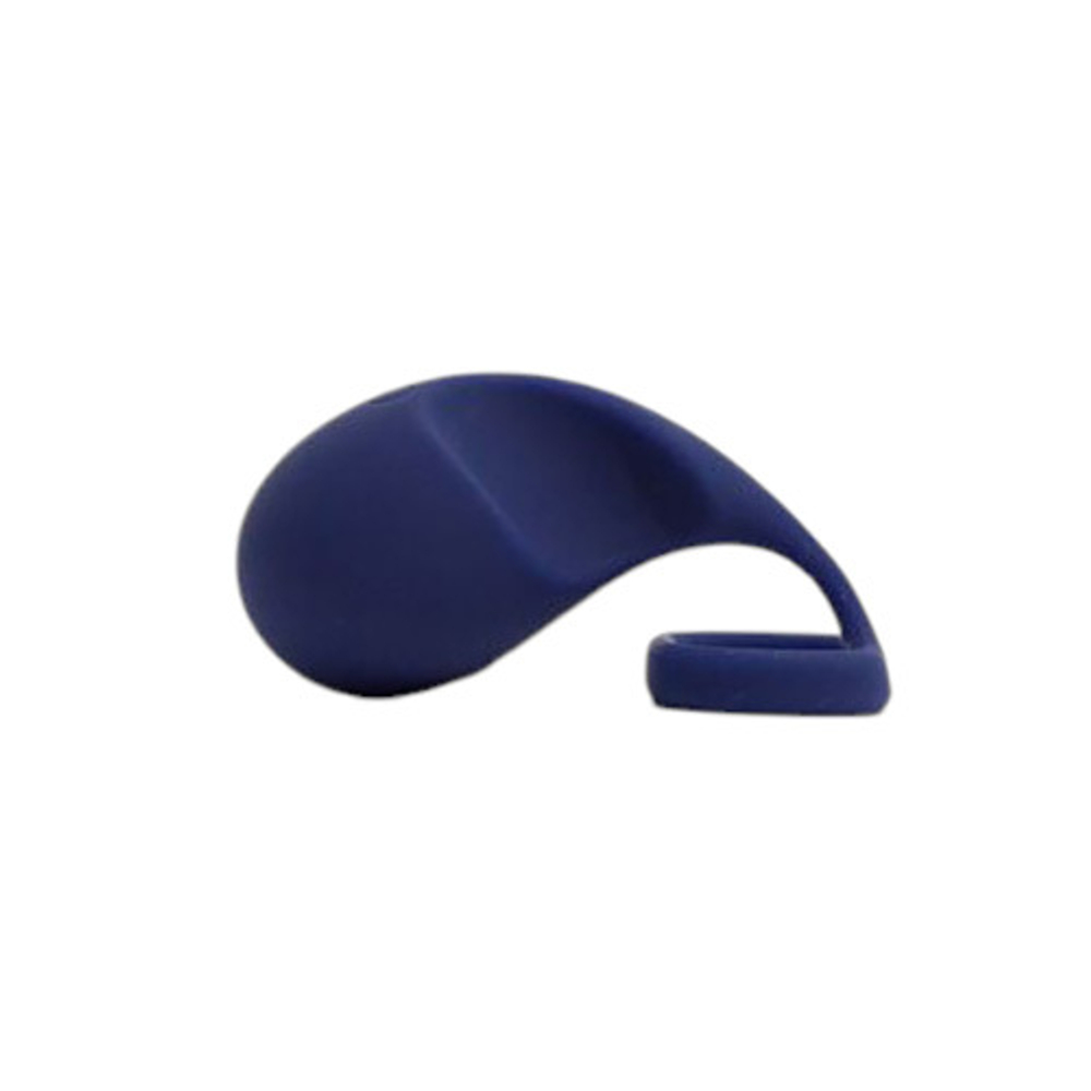 Синий аккумуляторный вибростимулятор на пальцы Sose Lunar LU00107