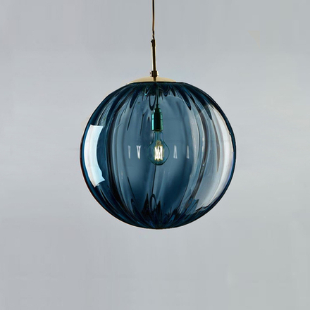 Pendant design lamp Melon  ( Blue )