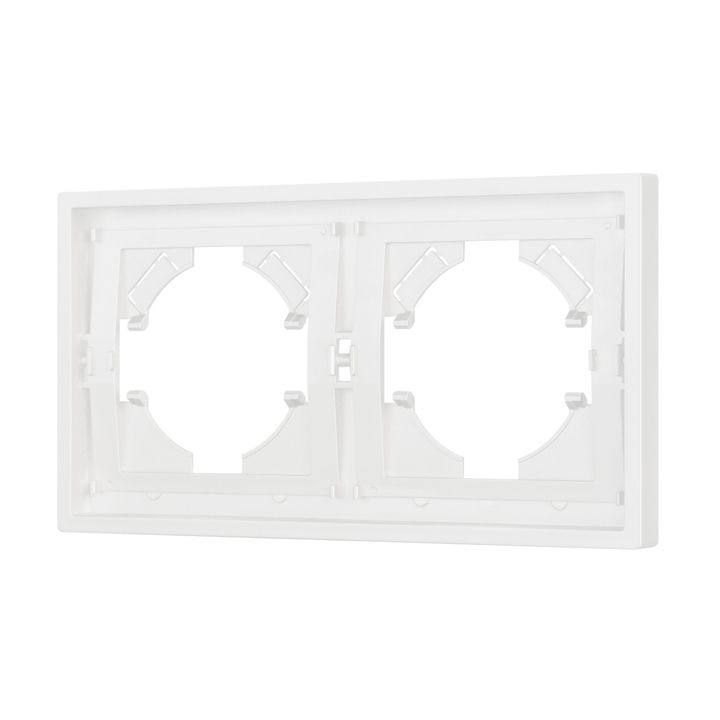 Рамка пластиковая FRM-TENDO-SFPL-2-WH Arlight 054649
