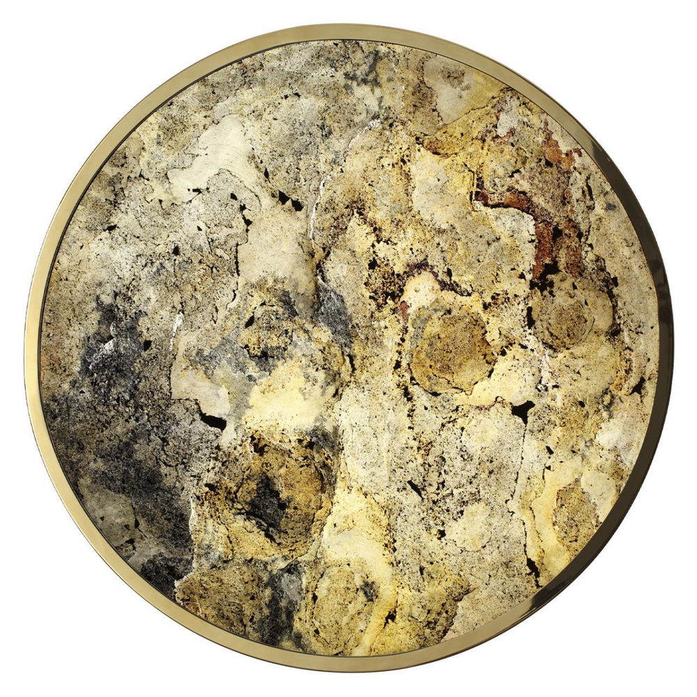 5079/50L L-VISION ODL24 535 зол/серо-бежевый/металл/натур.камень/акрил Настенный светильник с переключ.цветов.темпер. LED 50W 3000К/4000K/6000K BERGI