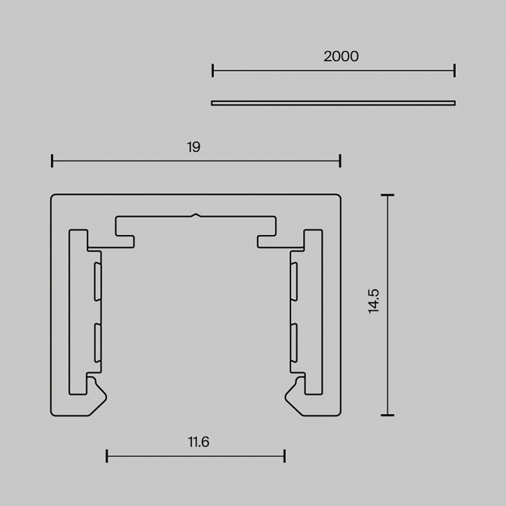 Трек накладной Maytoni Technical  TRX239-412B
