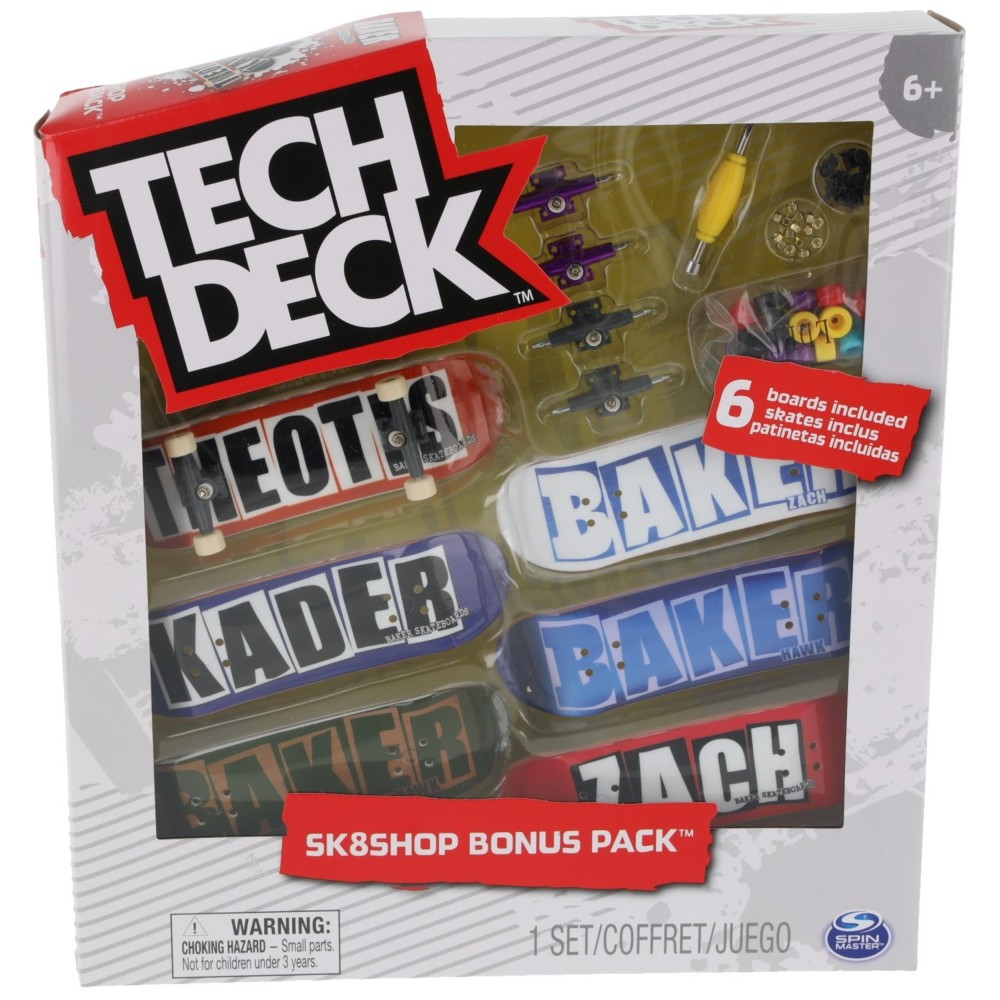 Tech Deck - Набор Skateshop Палец-скейтборд Baker 6-пак 20140998