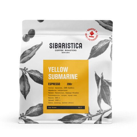 Зерновой кофе Brazil Yellow Submarine Sibaristica