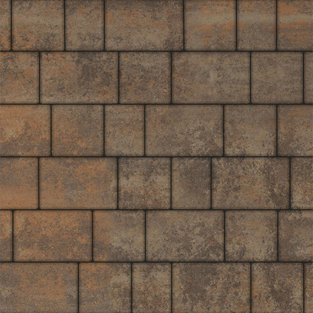 Тротуарная плитка УРИКО, комплект из 3 видов плит, Листопад гладкий Клен