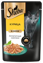 Ломтики курицы в соусе, 75г корм для взрослых кошек Sheba