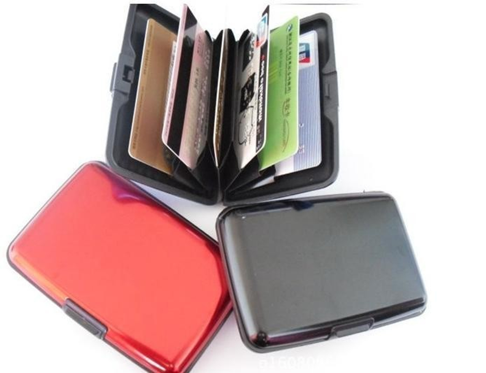 Кейс для кредитных карт Security Credit Card Wallet зелёный металлик