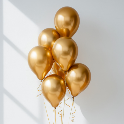 Фонтан шаров "Лаконичное золото"