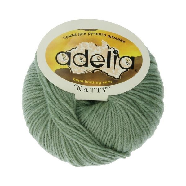 Пряжа Adelia Katty / уп.10 мот. по 50г, 150м, 13 св.зеленый