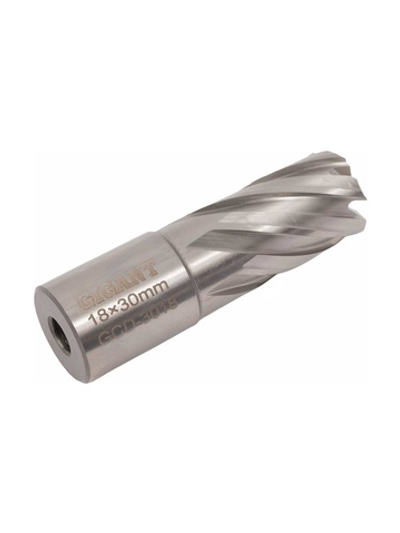 Сверло корончатое, HSS, L=30 мм, d=18 мм Gigant GCD-3018