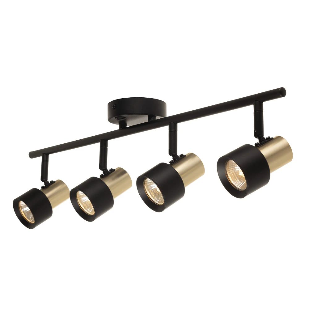 Citilux SAT CL505641 Спот поворотный с выключателем Чёрный+Золото