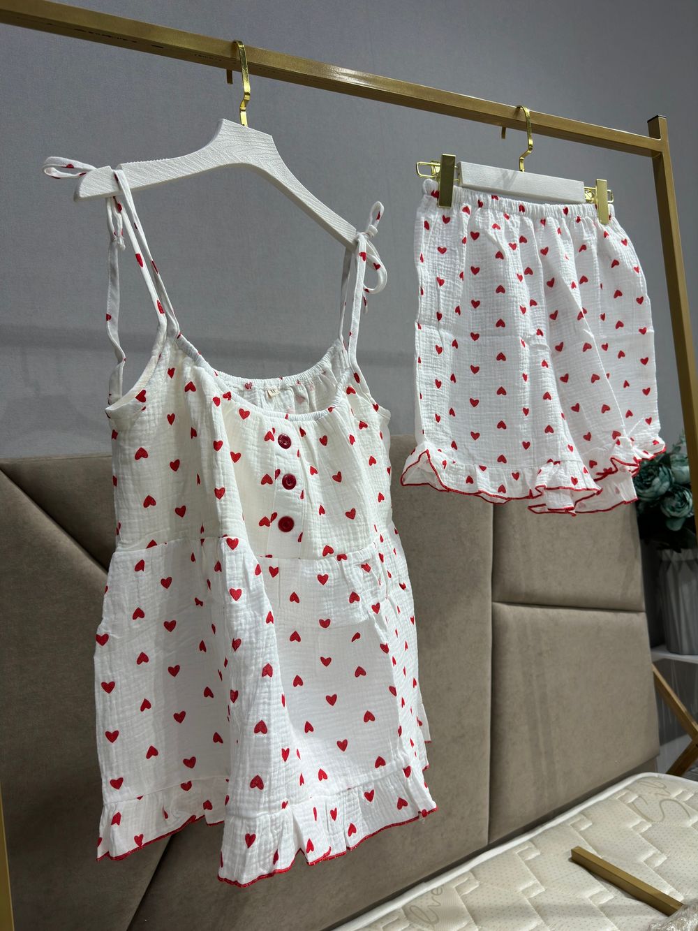 ДО МУСЛИН Двойка ЛЯМКА ШОРТЫ