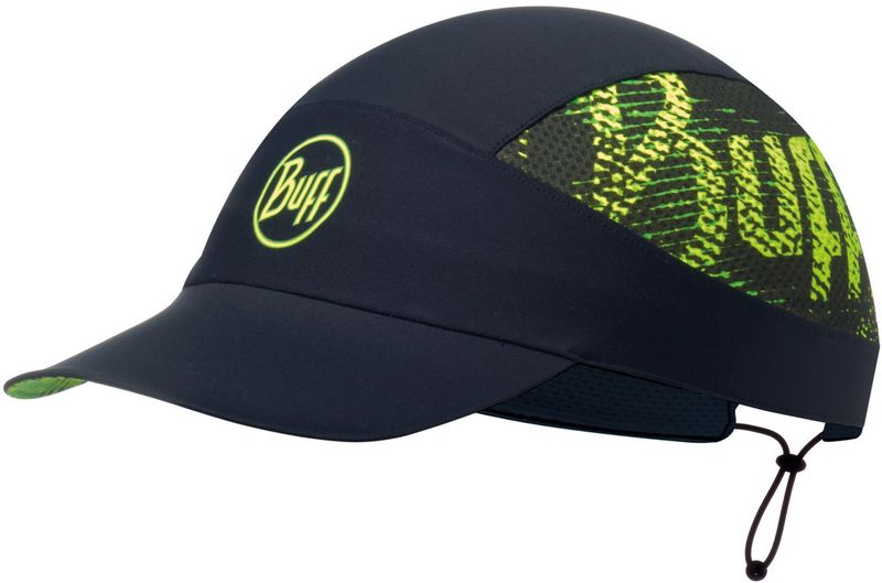 Спортивная кепка для бега Buff Pack Run Cap R-Flash Logo Black Фото 1