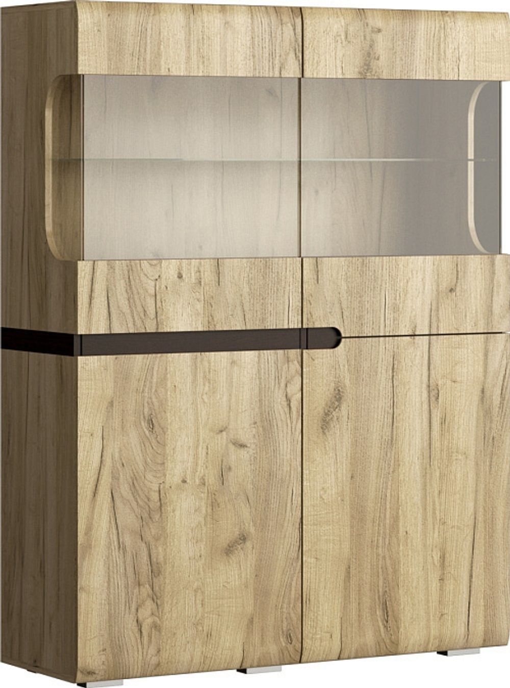 Ультра Шкаф витрина 2-х ст.малая(440)