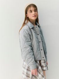 Куртка стеганая укороченная "Серебро" 7+