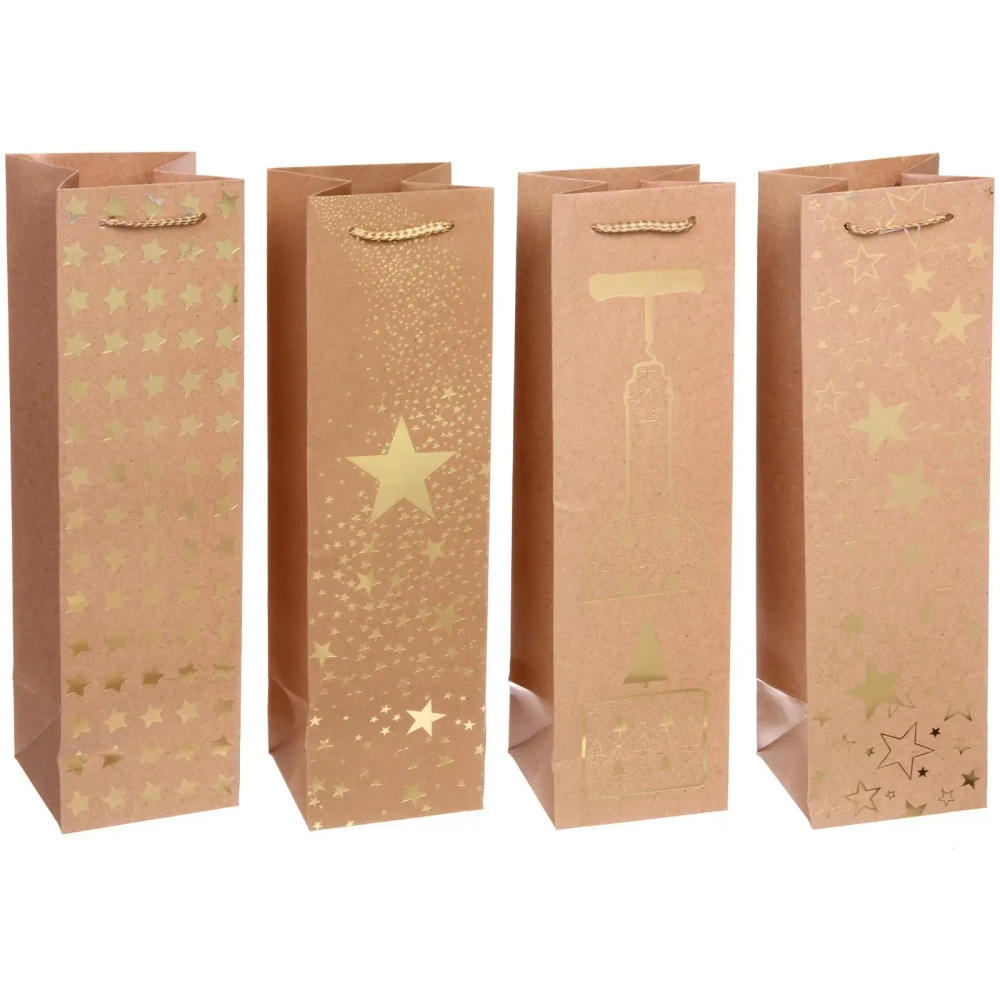 Пакет под бутылку «Волшебная история» 11*38*11 см, микс