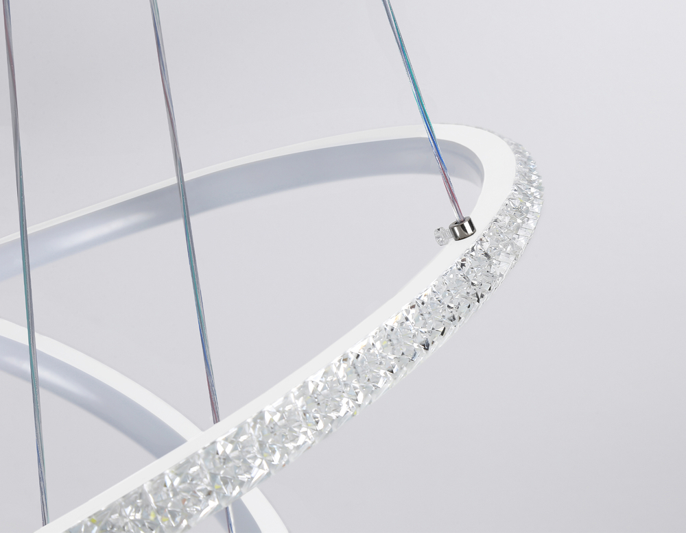 Светильник подвесной светодиодный с пультом FA9561/3 WH белый 140W 6400K/3000K D600*1500 (ПДУ РАДИО 2.4G)