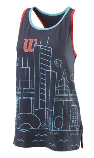 Женский топ теннисный Wilson Chi Cnt Tank W - outer space