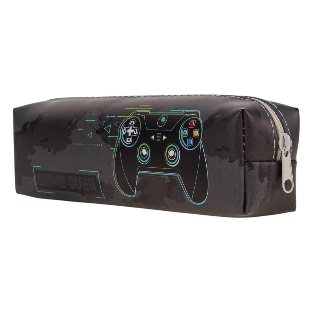 Пенал-косметичка 1 отд. 20*5,5*3,5см кожзам "Джойстик" 4 вида микс