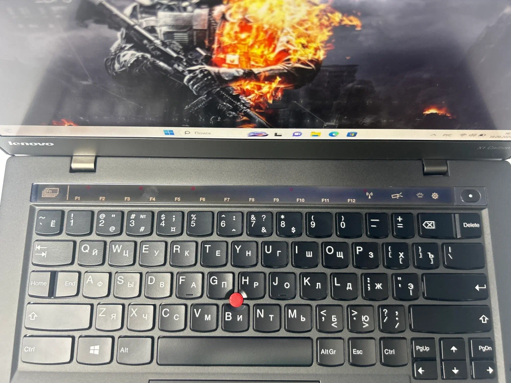 Ноутбук Lenovo X1 Carbon Gen2. Конфигурация: i5-4200U/4GB/128GB/Intel HD/2560*1440/Win 11/B1