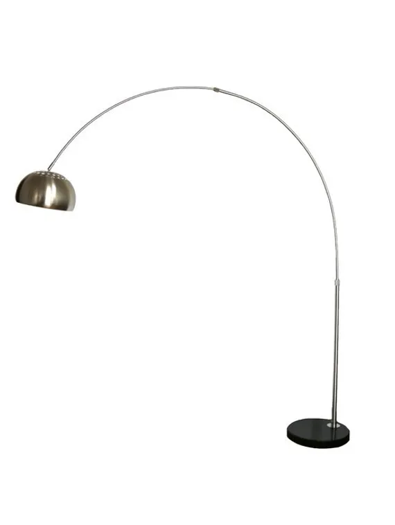 Торшер «Альфаси», 1x40Вт E27, никель 190x190x210 см