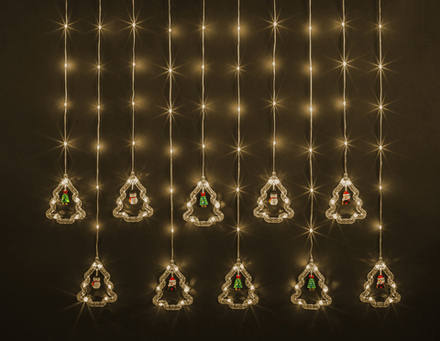 Гирлянда Navigator 95 007 NGF-D034-01 (бахрома елки и фигурки WW 3*0.6м IP20)