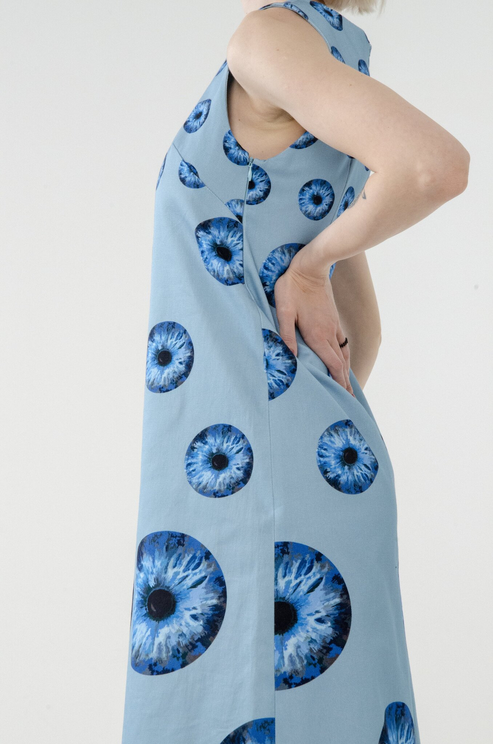 Платье из хлопка с принтом PEOPLE