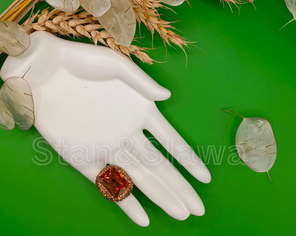 Этнический набор из натуральных камней с камнем - "Султанит"