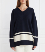 Хлопковый свитер nuraghe Weekend MaxMara - темно-синий(536613336)