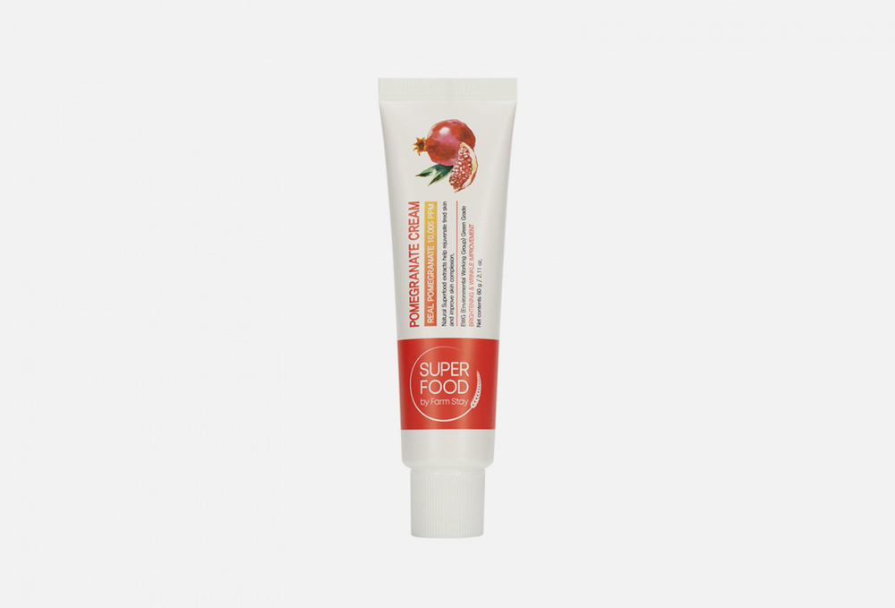 [Farm Stay] Super Food Pomegranate Cream - Крем для лица с экстрактом граната, 60 гр