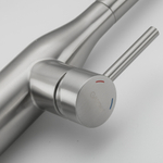 Смеситель для кухни 35к G4398-45 GAPPO нерж. сталь, высокий выдвижной излив, САТИН