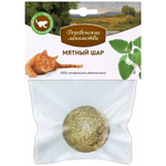 Лакомство Мятный шар игрушка для кошек 22 г Деревенские лакомства