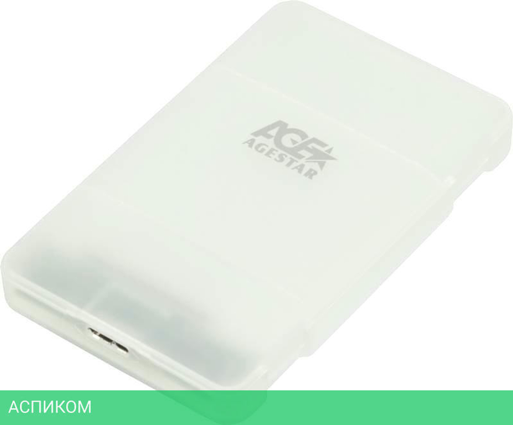 Бокс для накопителя AgeStar 3UBCP3 White