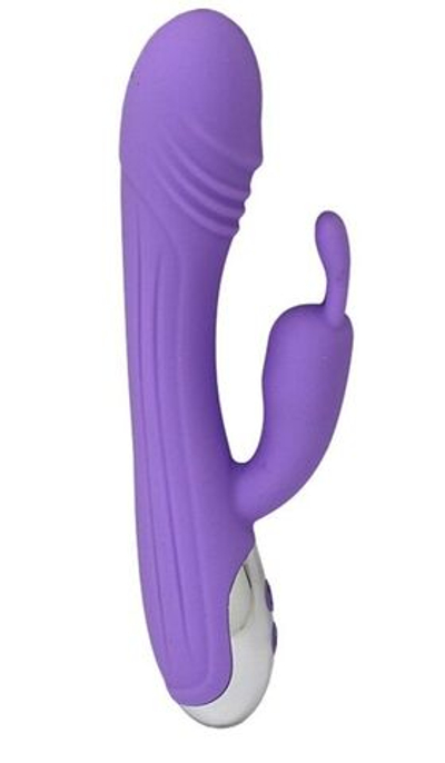 Сиреневый вибратор-кролик Arya - 19,9 см. (Цвет: сиреневый)