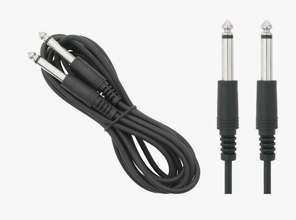 Аудио кабель 6.35 - 6,35 моно 3 метра