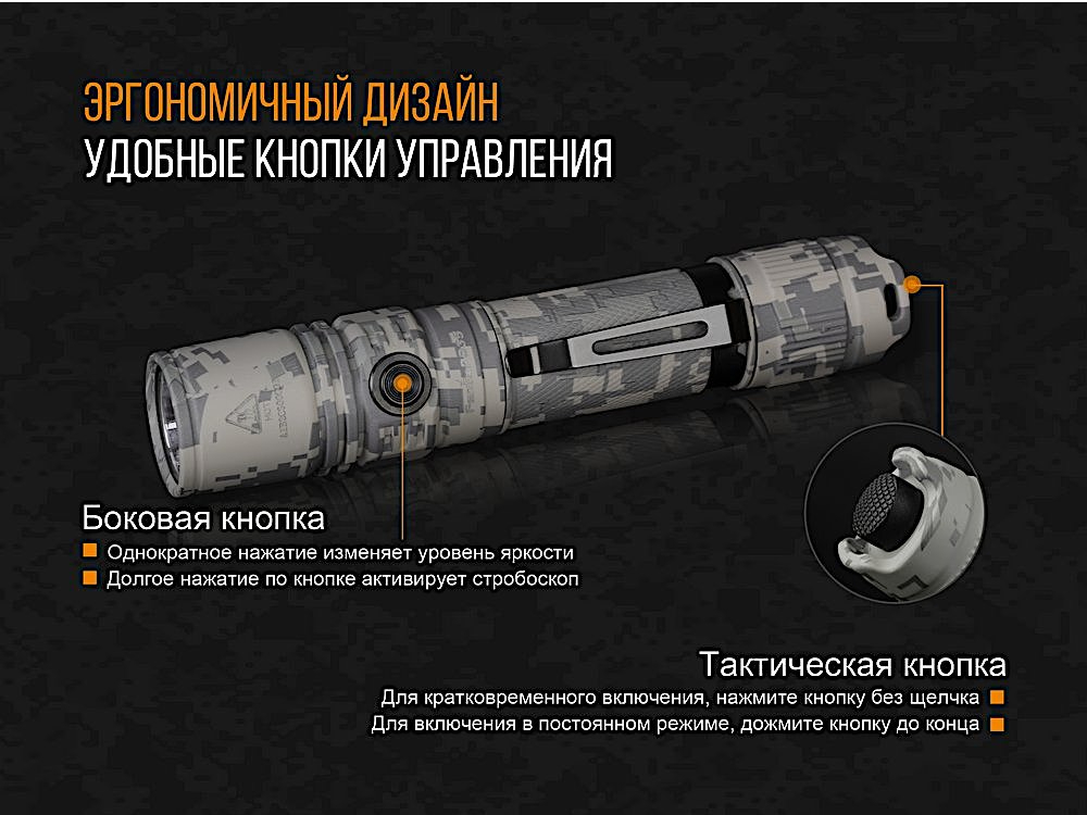 Фонарь Fenix PD35 V2.0 Camo Edition Cree XP-L HI LED