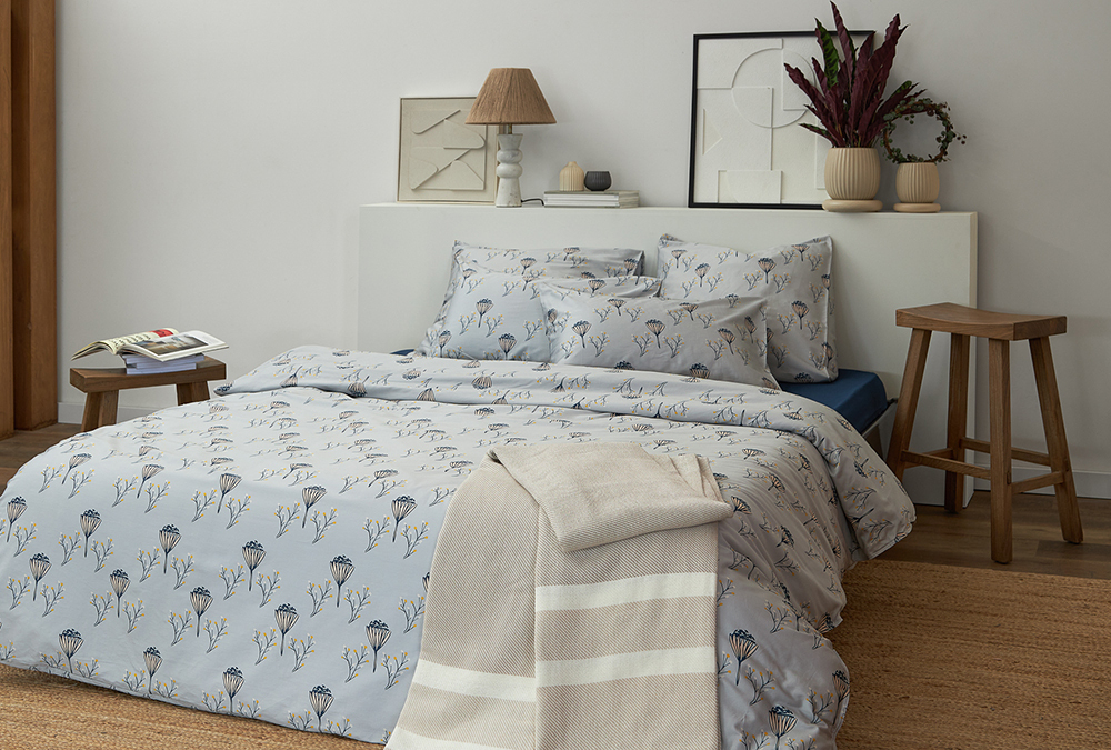 Набор наволочек "Полевые цветы" из премиального сатина из коллекции russian north, 70х70 см