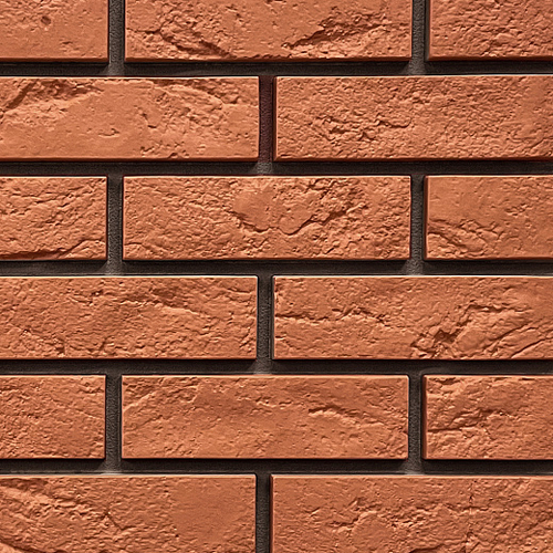 Фасадные панели Кирпич Баварский, терракотовый Fineber (Файнбир)