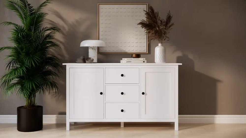 Сервант - аналог IKEA HEMNES / ХЕМНЭС/ ХЕМНЕС / КЫМОР / ИКЕА 157х89х47 см, белый