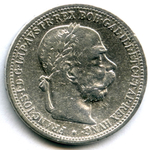1 крона 1894. Австро-Венгрия VF-