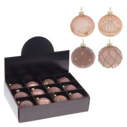 GAEM Набор из 12шт Украшение новогоднее "Шар", D 8 см, L35 W25 H8,5 см