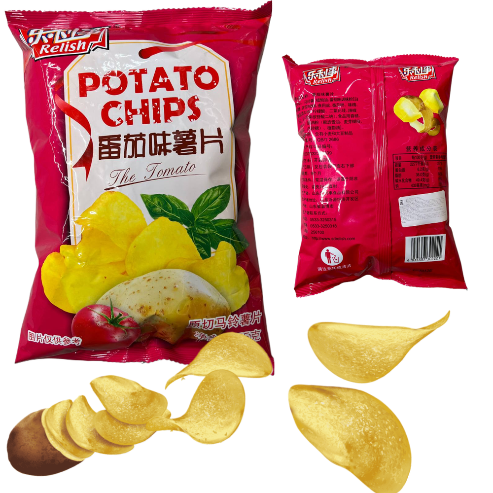 Чипсы картофельные Relish Potato Chips The Tomato Томат (пачка) 75 г