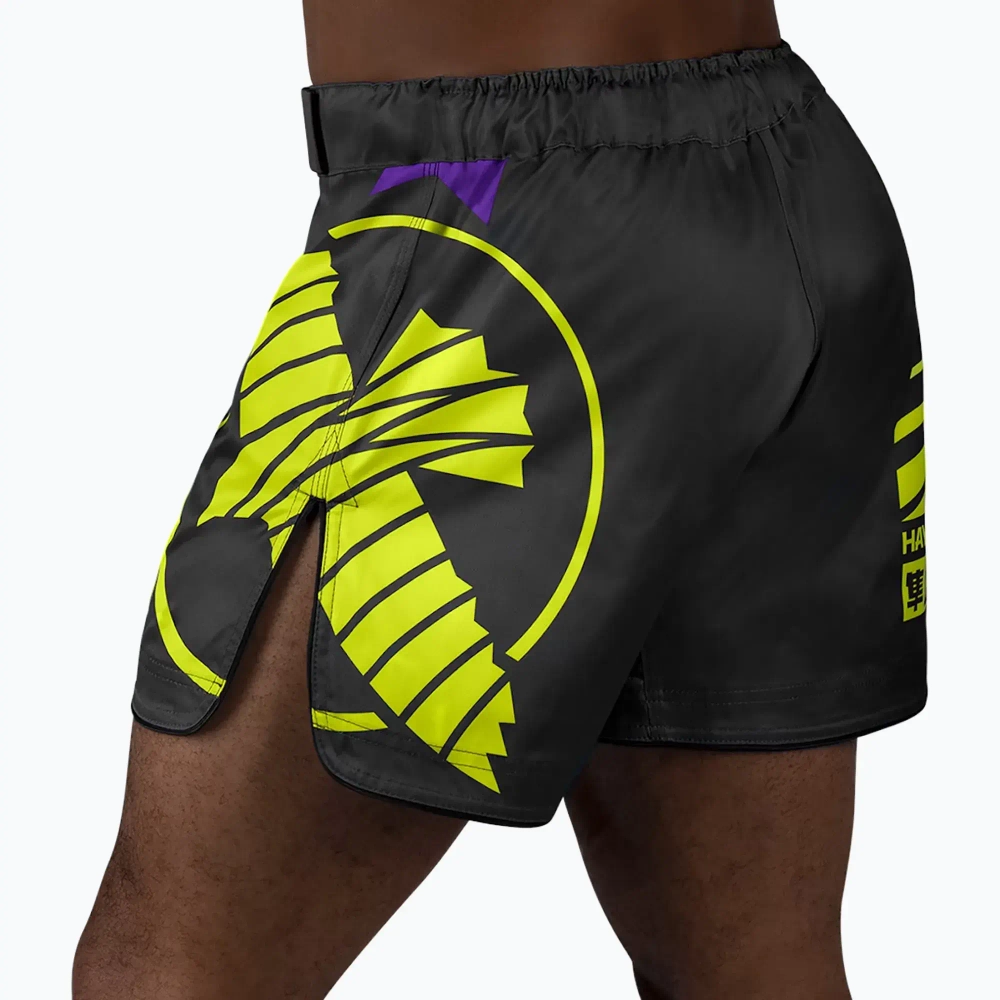 Шорты Hayabusa Icon MMA чёрно-неоновые