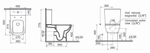 Унитаз-компакт VitrA Integra Square с тонким сиденьем микролифт, 9833B003-7204